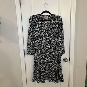 Vintage Maggie London Jeannene Booher Silk Dress Sz 4